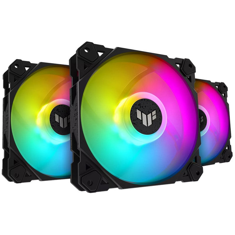 Asus TUF Gaming TF120 120mm ARGB Case Fan (Pack of 3) - Black Asus TUF Gaming TF120 120mm ARGB Case Fan (Pack of 3) - Black